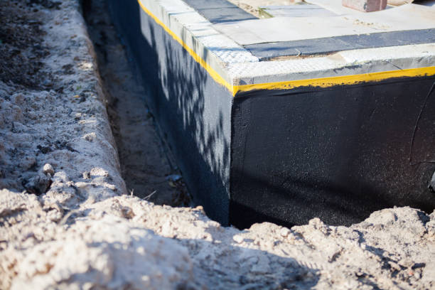 Residential Exterior Waterproofing installation at a Reading, OH home by SJ Waterproofing Pros